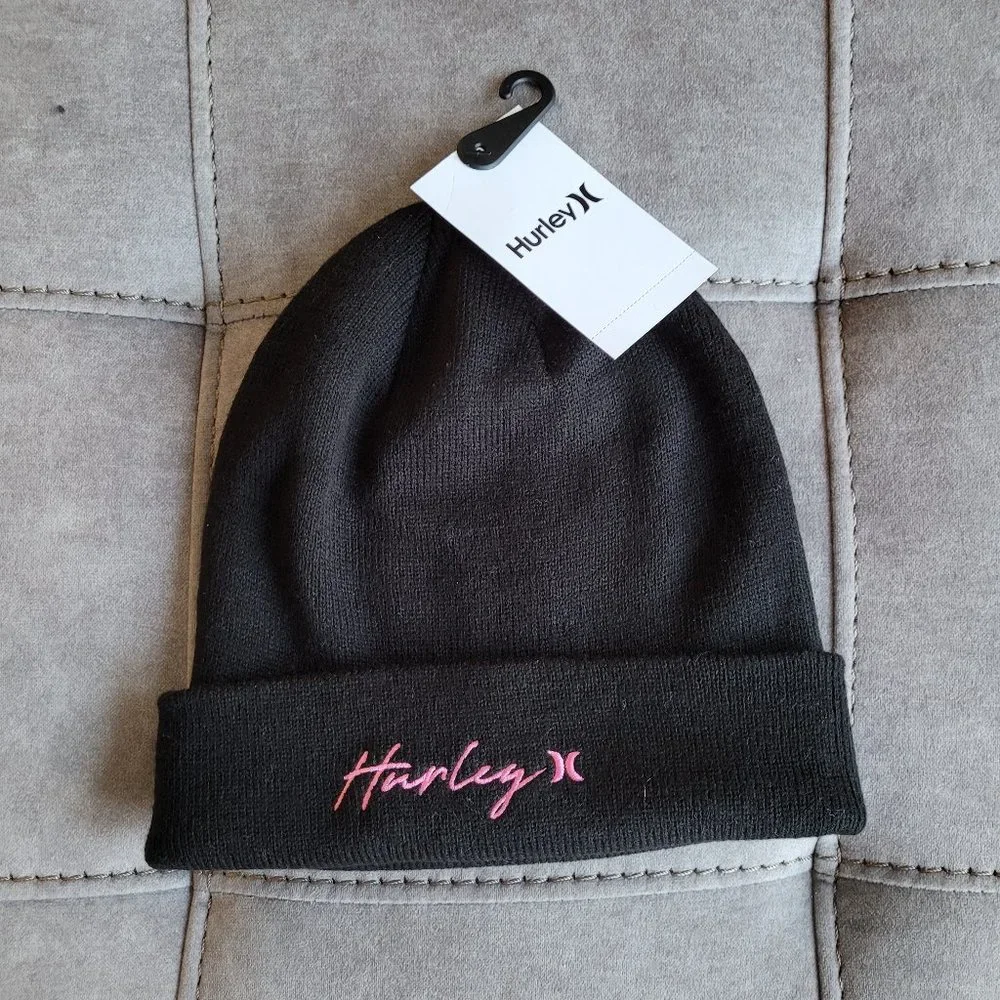 NWT Hurley Girls Knit Beanie Hat